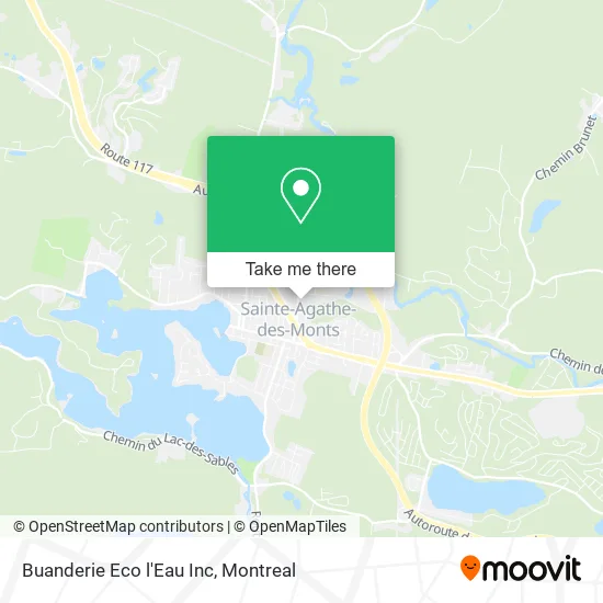 Buanderie Eco l'Eau Inc map