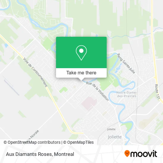 Aux Diamants Roses map