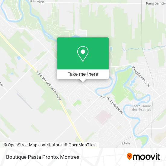 Boutique Pasta Pronto map