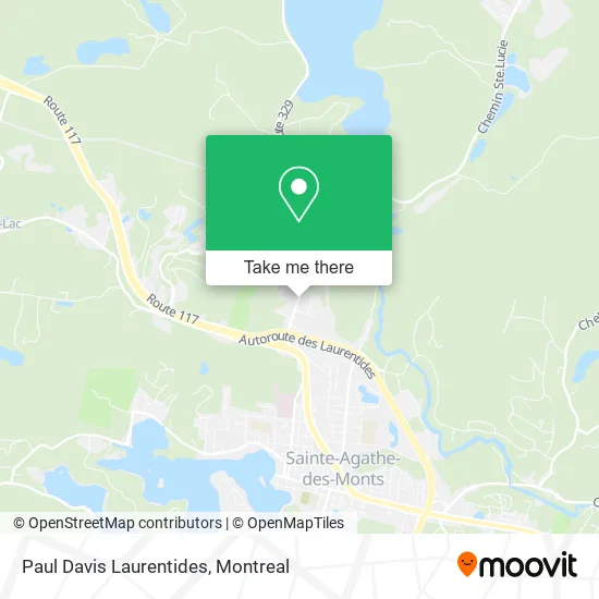 Paul Davis Laurentides map