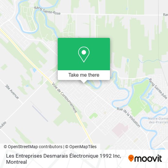 Les Entreprises Desmarais Électronique 1992 Inc map