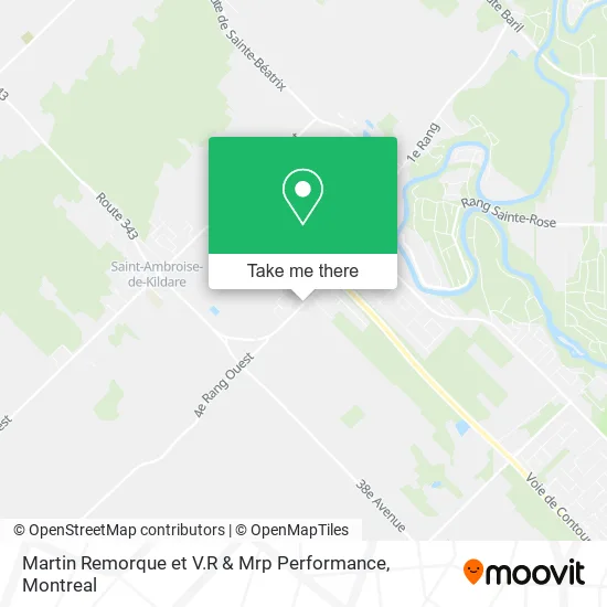 Martin Remorque et V.R & Mrp Performance map
