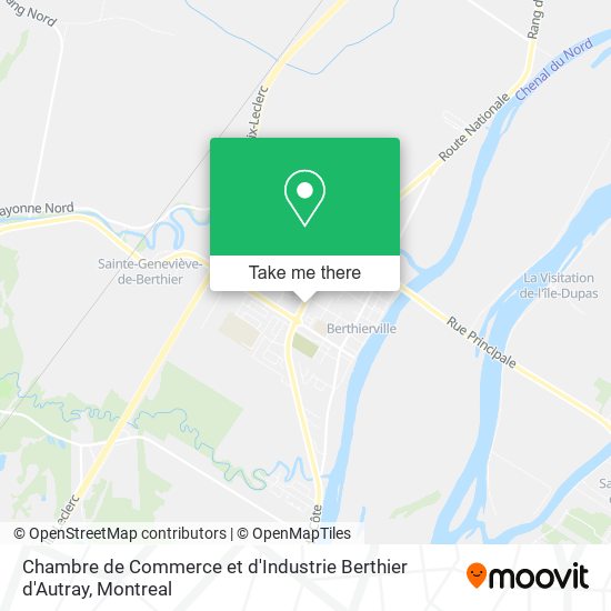 Chambre de Commerce et d'Industrie Berthier d'Autray map