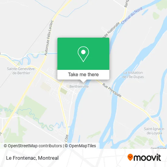 Le Frontenac map