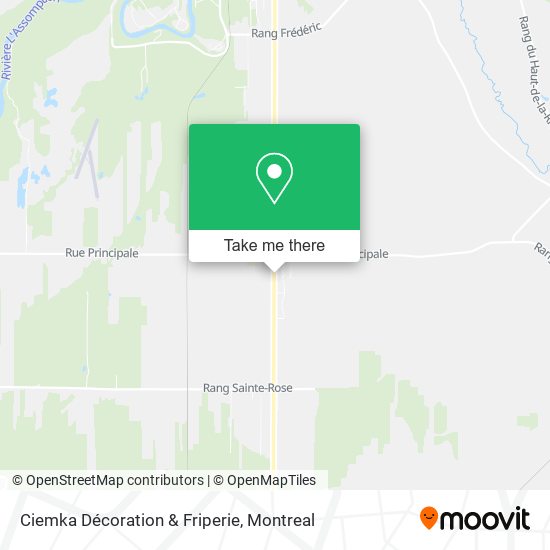 Ciemka Décoration & Friperie map