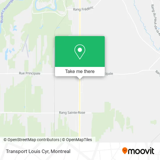 Transport Louis Cyr map