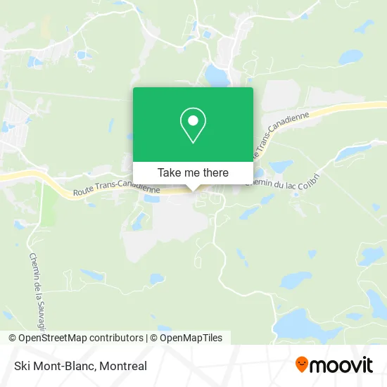 Ski Mont-Blanc map