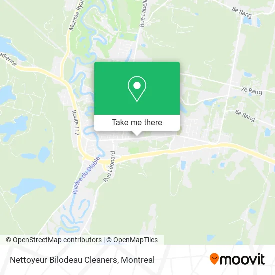 Nettoyeur Bilodeau Cleaners map