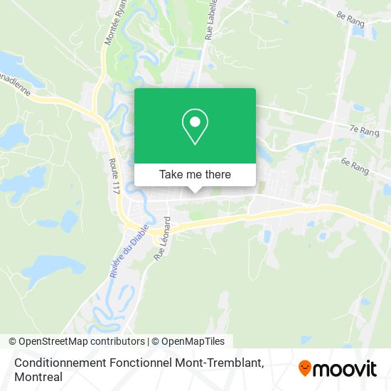 Conditionnement Fonctionnel Mont-Tremblant map