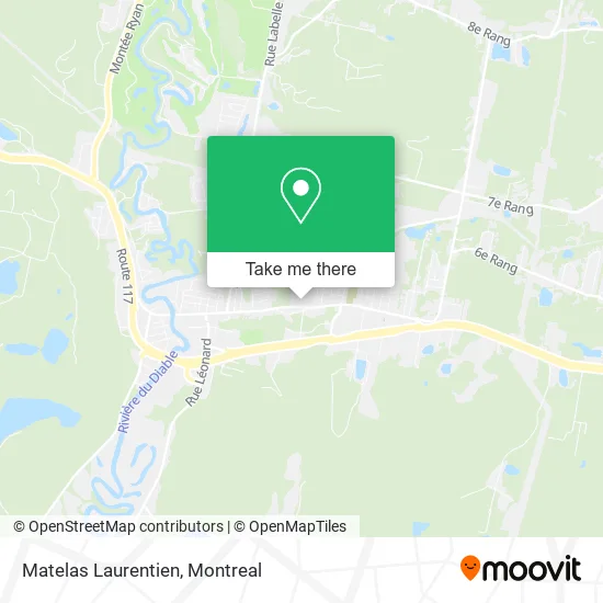 Matelas Laurentien map