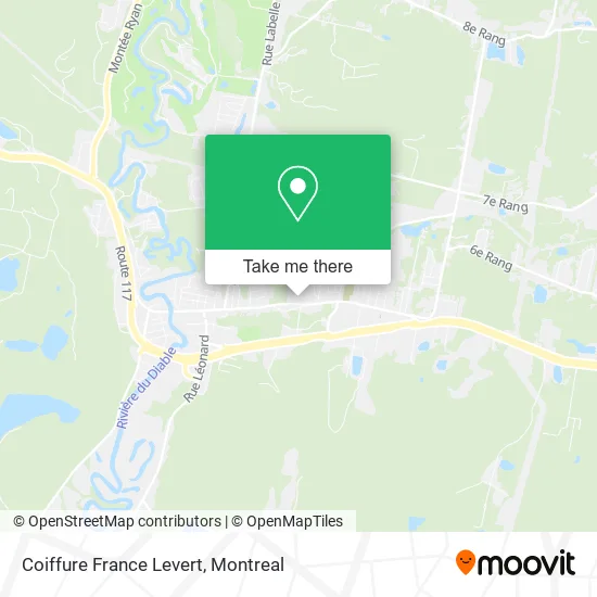 Coiffure France Levert map