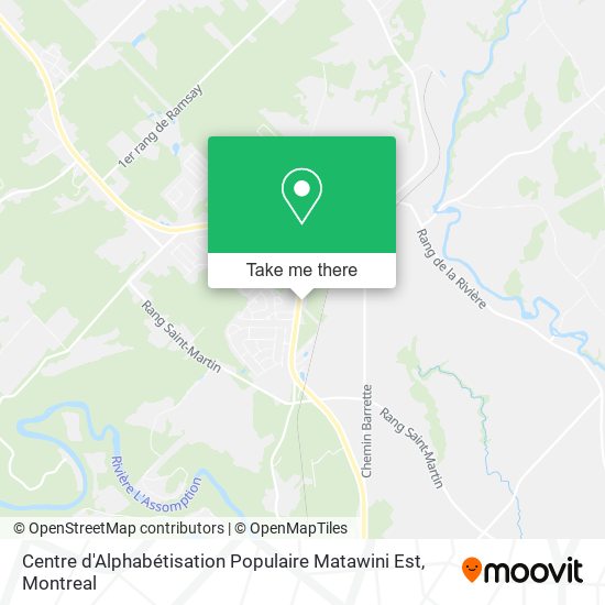 Centre d'Alphabétisation Populaire Matawini Est map
