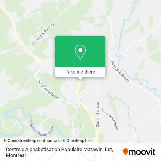 Centre d'Alphabétisation Populaire Matawini Est map