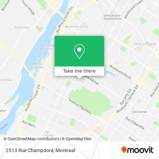 2513 Rue Champdoré map