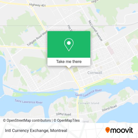 Intl Currency Exchange map