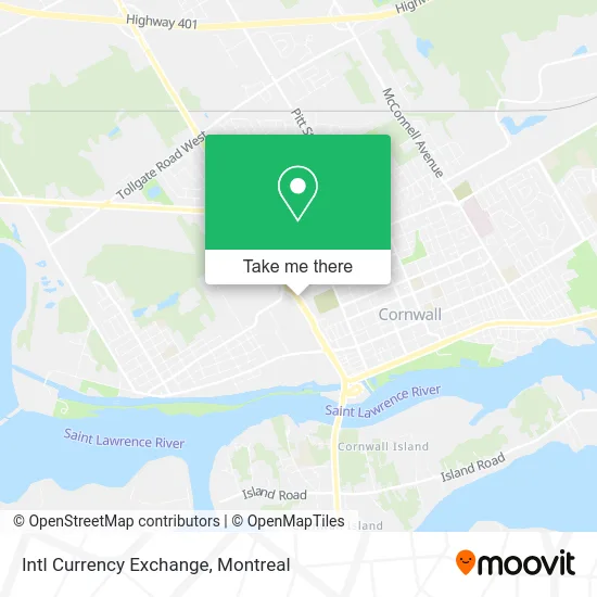 Intl Currency Exchange map
