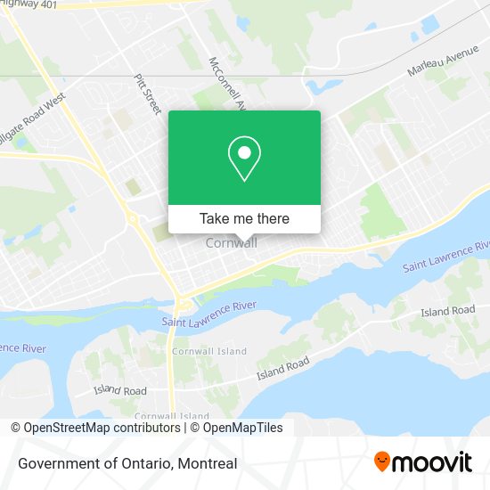 Government of Ontario map