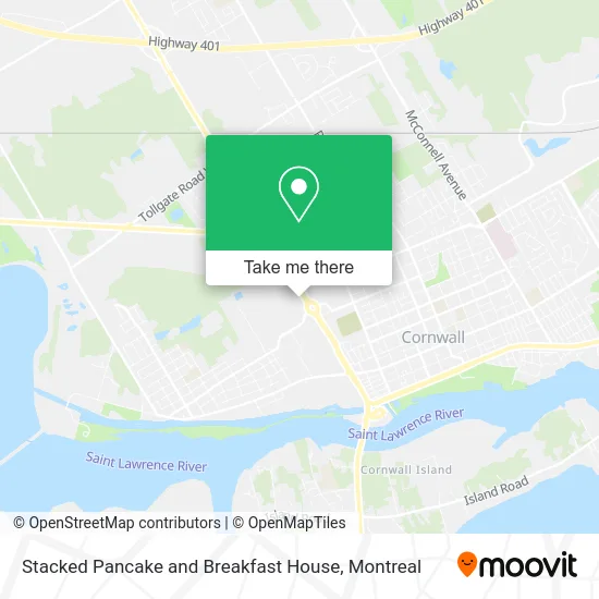 Stacked Pancake and Breakfast House map