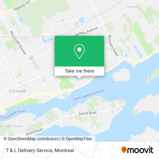 T & L Delivery Service map