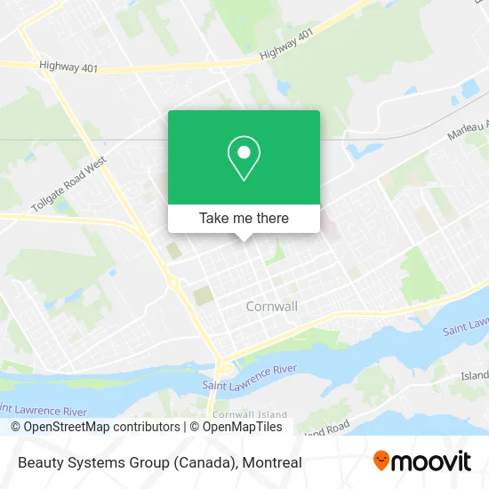Beauty Systems Group (Canada) map