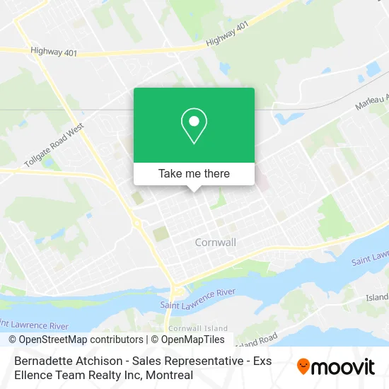 Bernadette Atchison - Sales Representative - Exs Ellence Team Realty Inc map