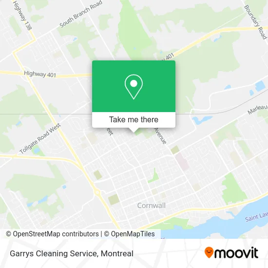 Garrys Cleaning Service map