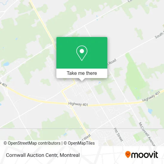Cornwall Auction Centr map
