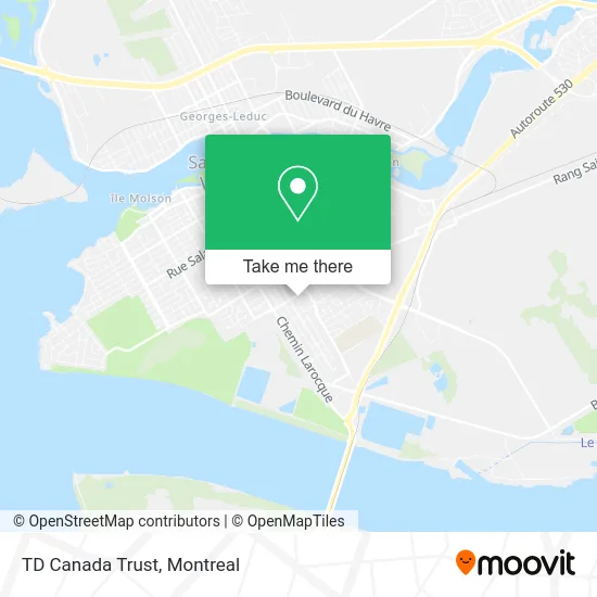 TD Canada Trust map