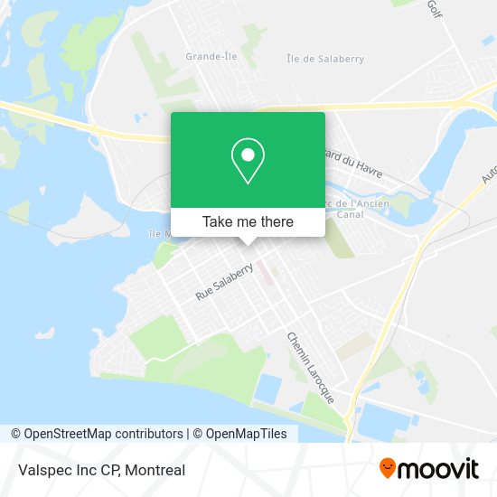 Valspec Inc CP map
