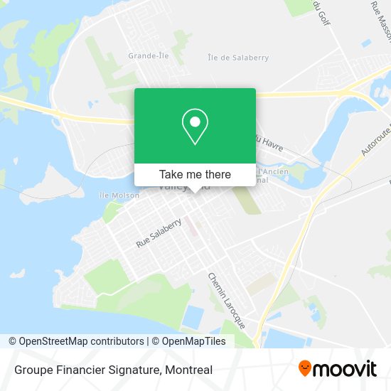 Groupe Financier Signature map
