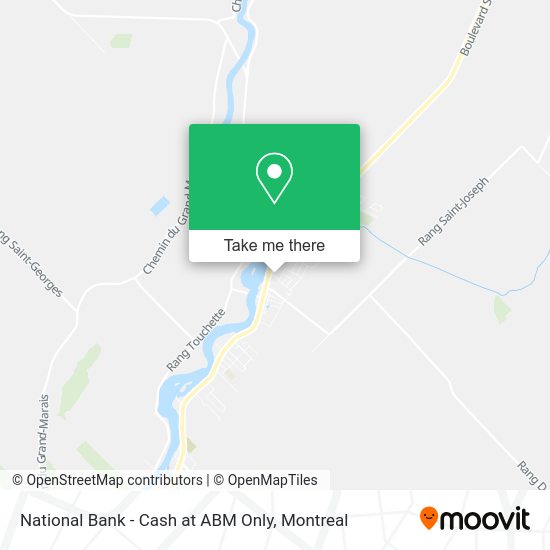 National Bank - Cash at ABM Only map