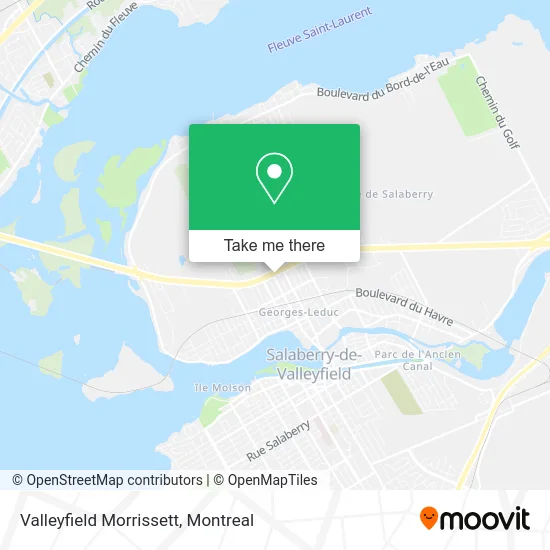 Valleyfield Morrissett map