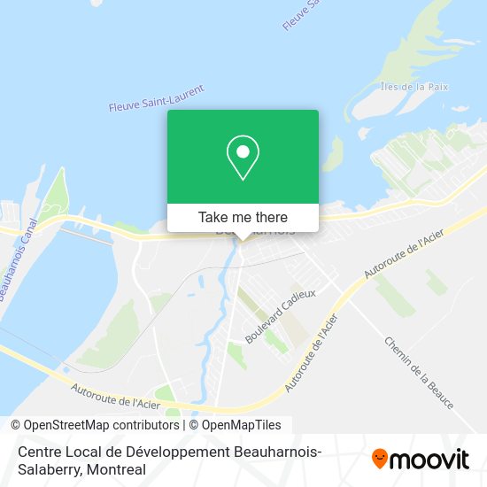 Centre Local de Développement Beauharnois-Salaberry map