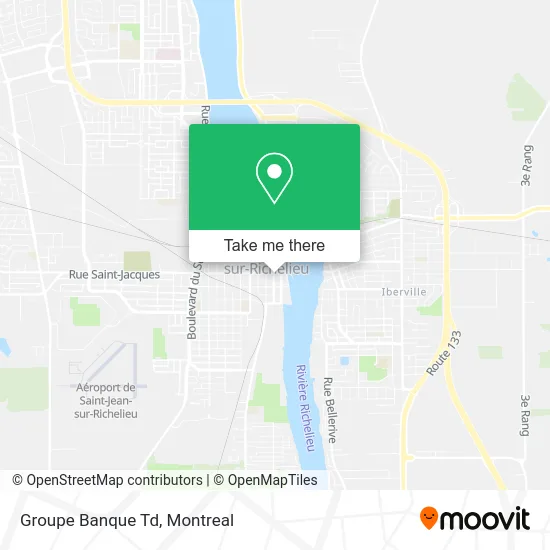 Groupe Banque Td map