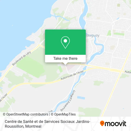 Centre de Santé et de Services Sociaux Jardins-Roussillon map