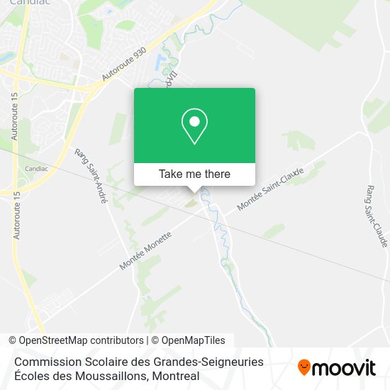 Commission Scolaire des Grandes-Seigneuries Écoles des Moussaillons map
