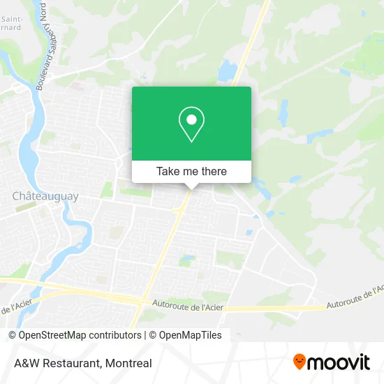 A&W Restaurant map