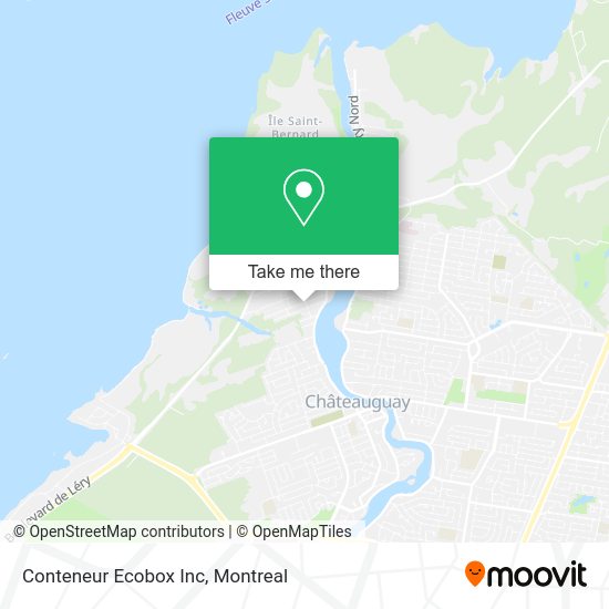 Conteneur Ecobox Inc map