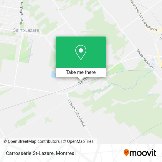 Carrosserie St-Lazare map