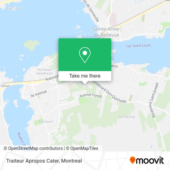 Traiteur Apropos Cater map