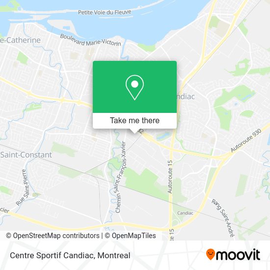 Centre Sportif Candiac map
