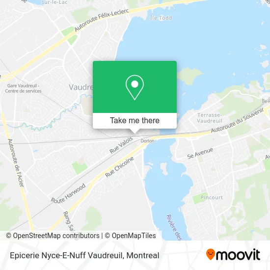 Epicerie Nyce-E-Nuff Vaudreuil map