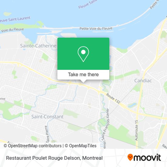 Restaurant Poulet Rouge Delson map