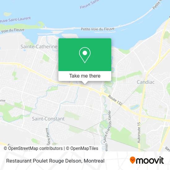 Restaurant Poulet Rouge Delson map