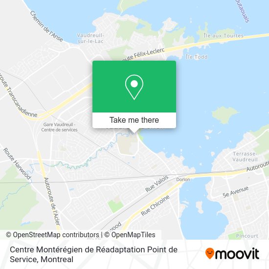 Centre Montérégien de Réadaptation Point de Service map