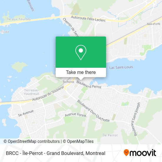 BRCC - Île-Perrot - Grand Boulevard map