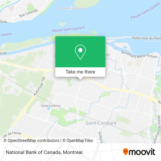 National Bank of Canada map