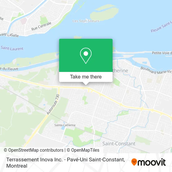 Terrassement Inova Inc. - Pavé-Uni Saint-Constant map