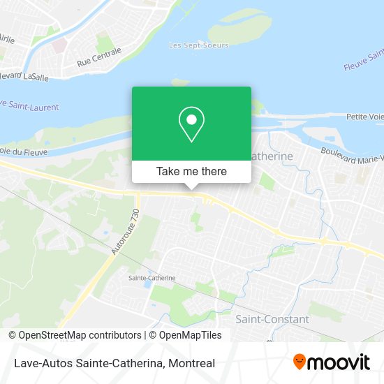Lave-Autos Sainte-Catherina map