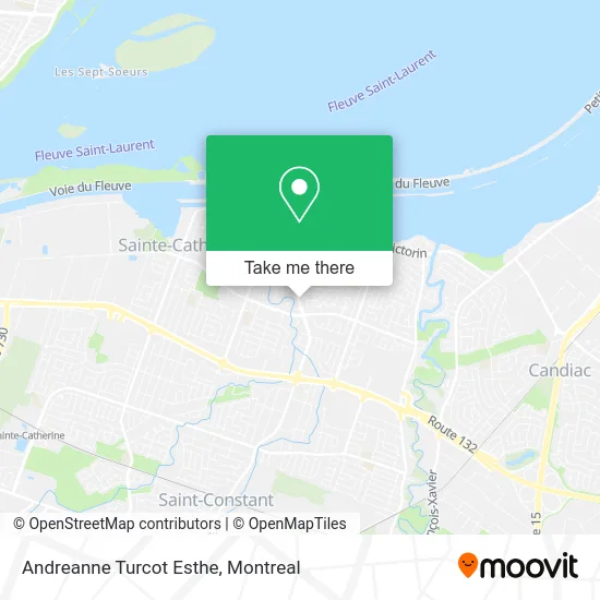 Andreanne Turcot Esthe map